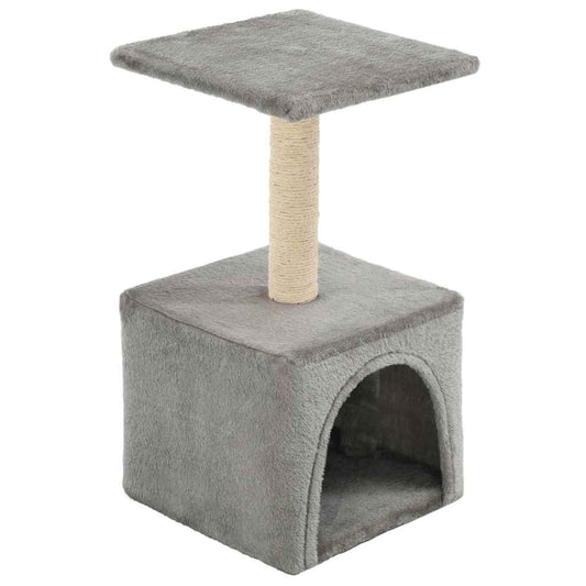 Škrabadlo pro kočky sisalové sloupky 55 cm šedé