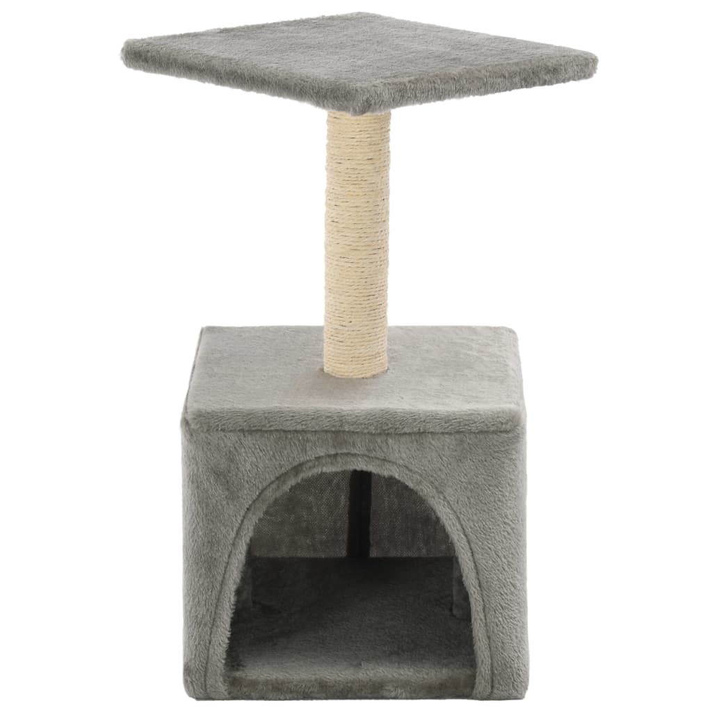 Škrabadlo pro kočky sisalové sloupky 55 cm šedé