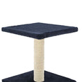 Načíst obrázek do prohlížeče galerie, Škrabadlo pro kočky se sisalovými sloupky 55 cm tmavě modré

