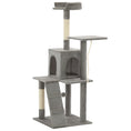 Načíst obrázek do prohlížeče galerie, Škrabadlo pro kočky se sisalovými sloupky 120 cm šedé
