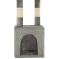 Načíst obrázek do prohlížeče galerie, Škrabadlo pro kočky se sisalovými sloupky 109 cm šedé
