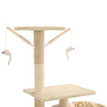 Načíst obrázek do prohlížeče galerie, Škrabadlo pro kočky se sisalovými sloupky 230-250 cm béžové
