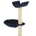 Načíst obrázek do prohlížeče galerie, Škrabadlo pro kočky se sisalovými sloupky 105 cm modré
