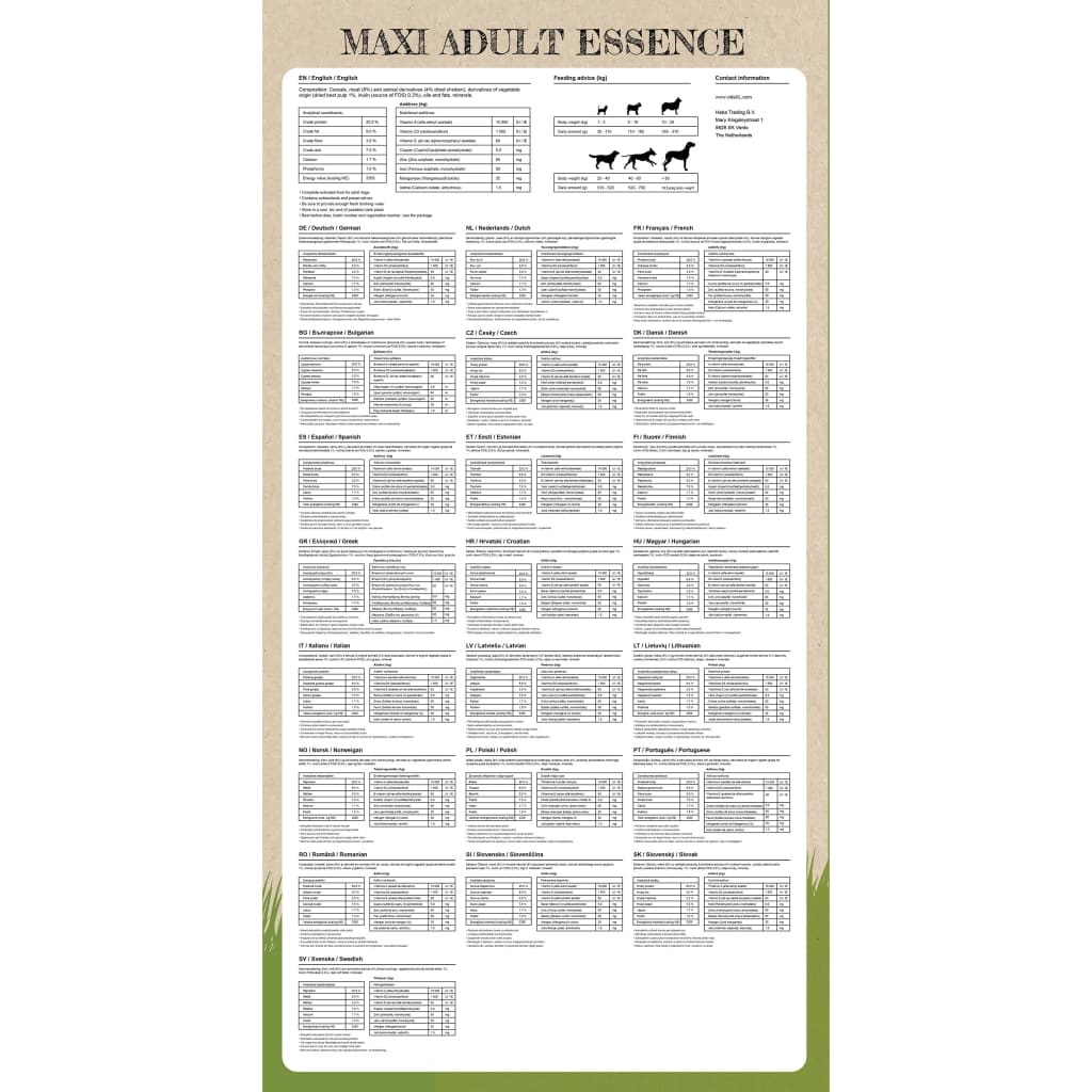 Granule pro psy Maxi Adult Essence Beef & Chicken, 2 ks, 30 kg