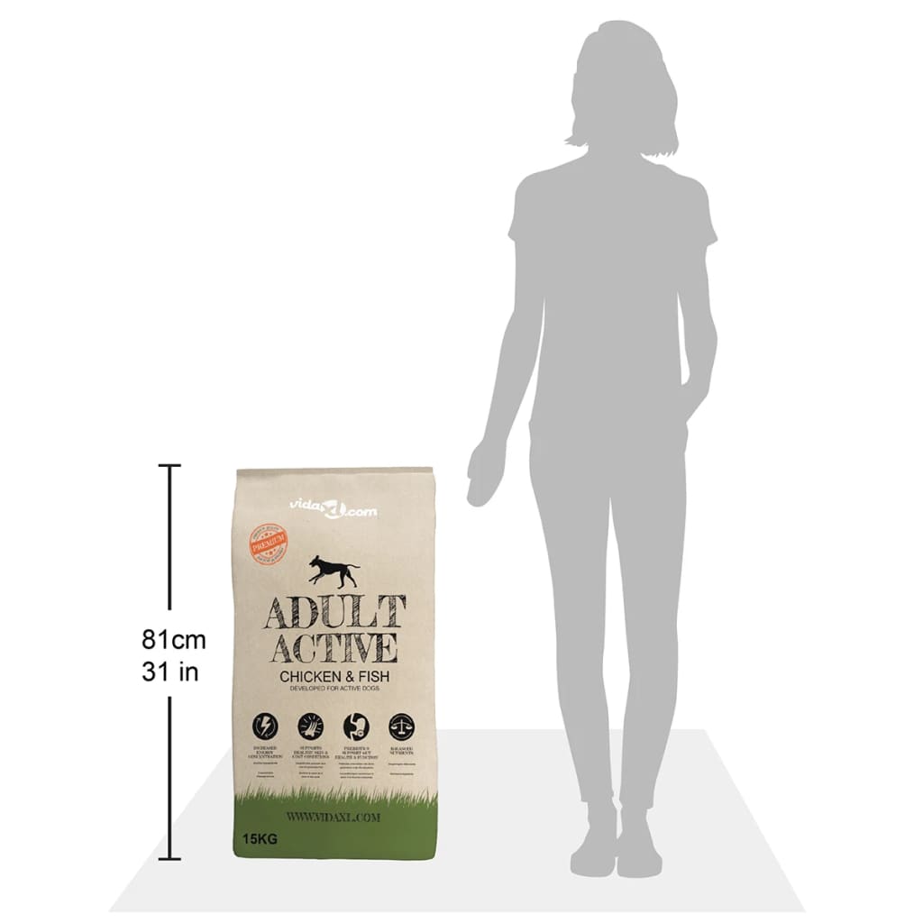 Prémiové psí granule Adult Active Chicken & Fish, 2 ks, 30 kg