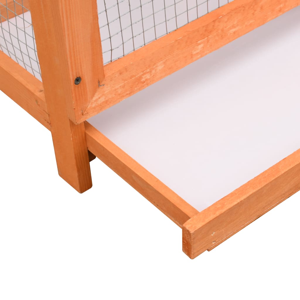Ptačí klec masivní borové a jedlové dřevo 125,5 x 59,5 x 164 cm