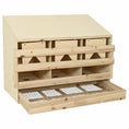 Načíst obrázek do prohlížeče galerie, Snáškové hnízdo 3 boxy 93 x 40 x 65 cm masivní borovice

