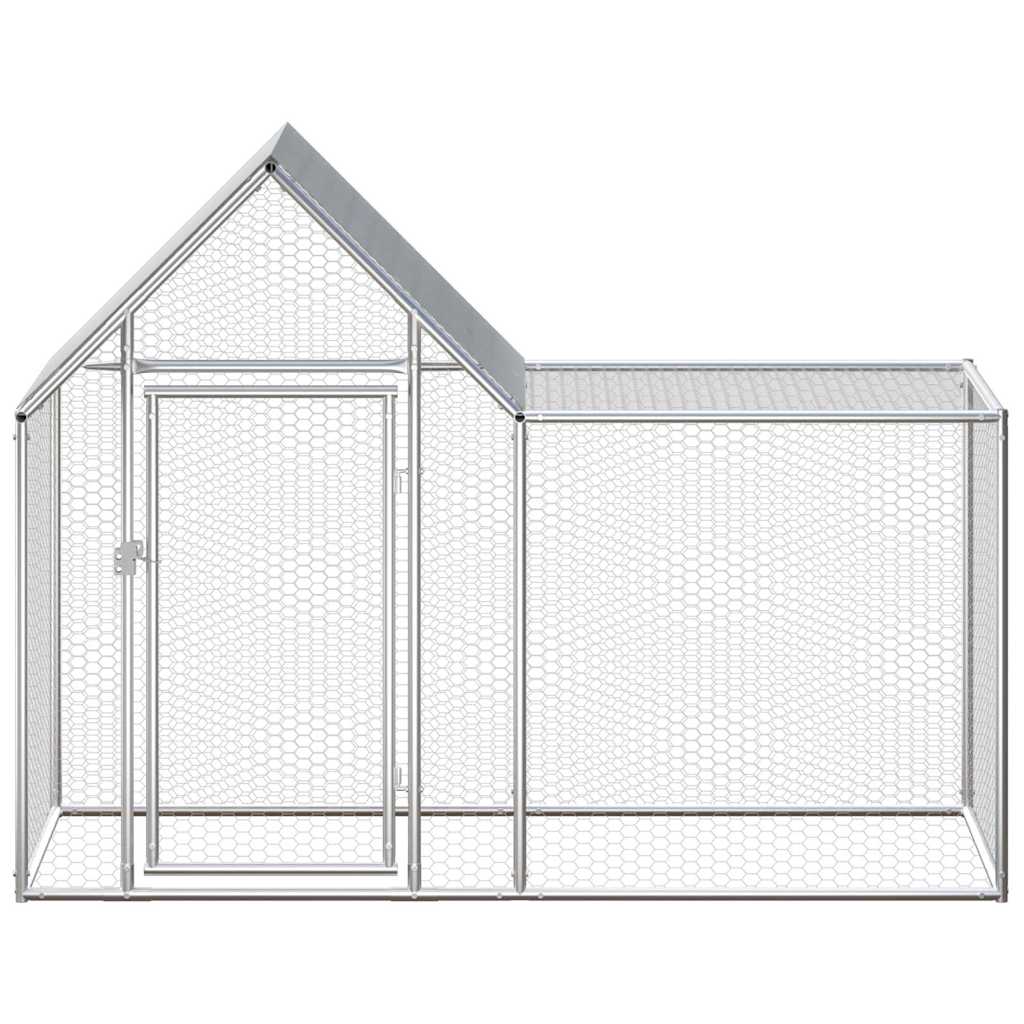 Klec pro kuřata 2 x 1 x 1,5 m pozinkovaná ocel