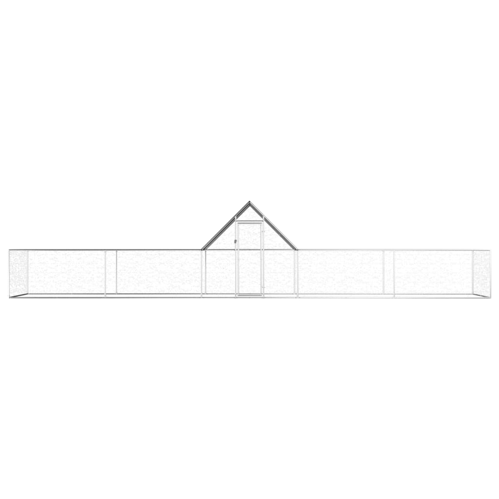 Klec pro kuřata 10 x 2 x 2 m pozinkovaná ocel