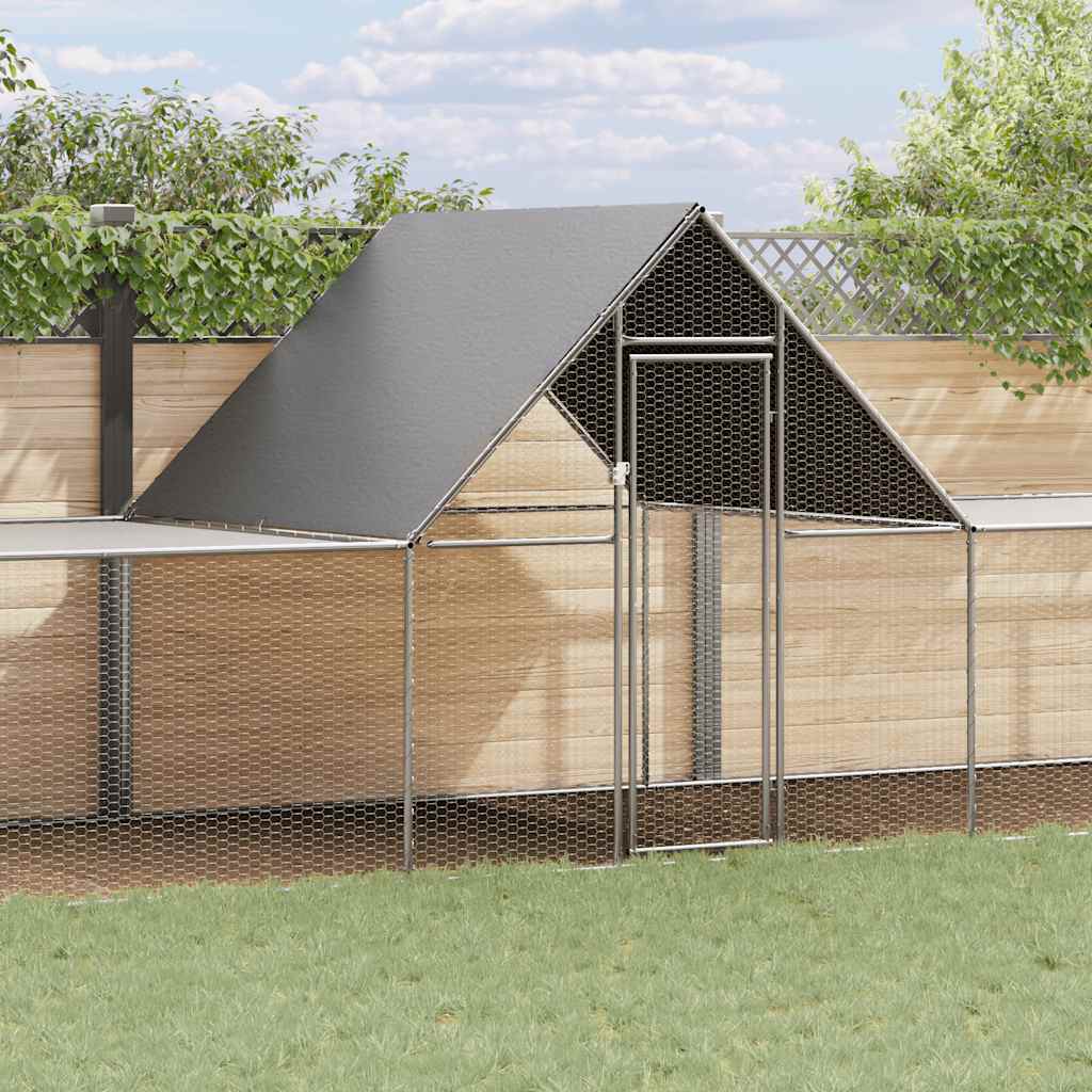 Klec pro kuřata 10 x 2 x 2 m pozinkovaná ocel