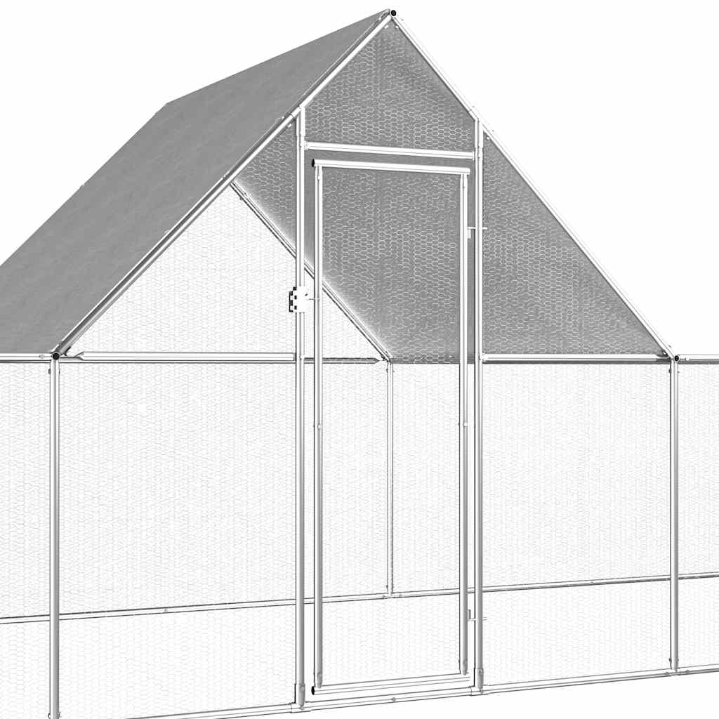 Klec pro kuřata 14 x 2 x 2 m pozinkovaná ocel