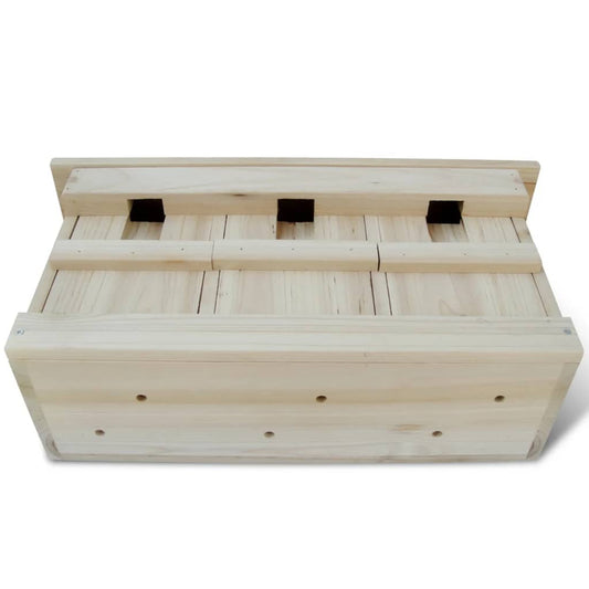 Ptačí budka pro špačky 2 ks 44 x 15,5 x 21,5 cm dřevo