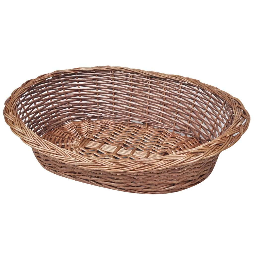 Proutěný koš / pelech pro psa přírodní 69 cm