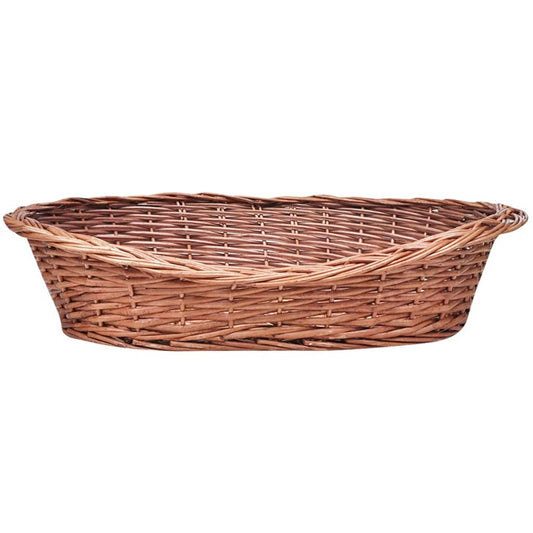 Proutěný koš / pelech pro psa přírodní 69 cm