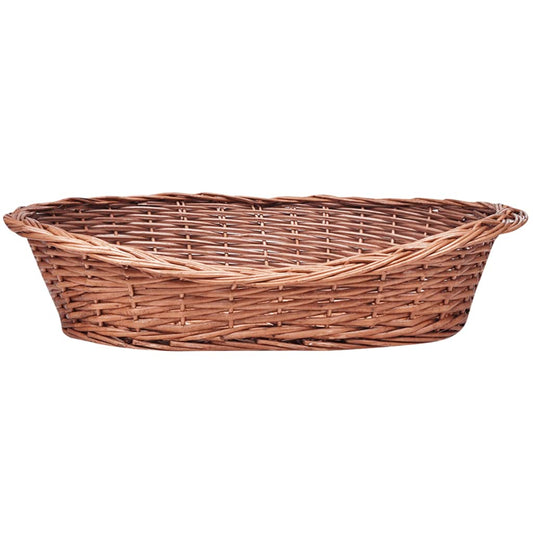 Proutěný koš / pelech pro psa přírodní 50 cm