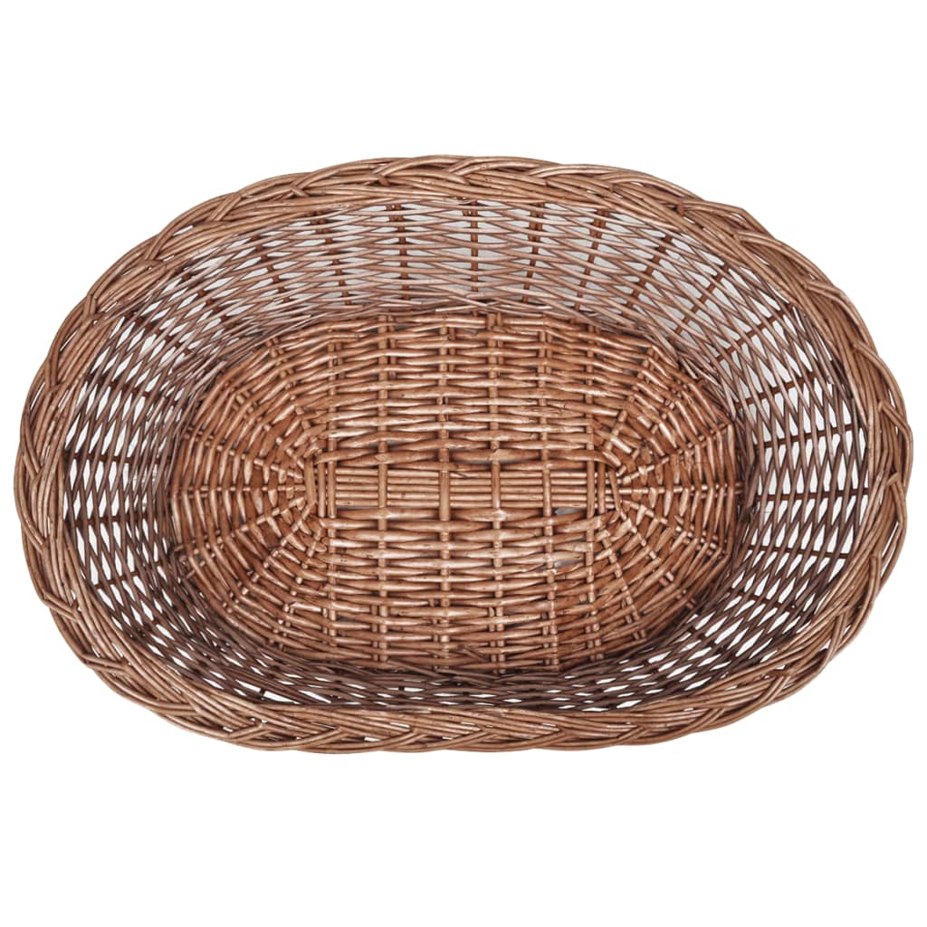 Proutěný koš / pelech pro psa přírodní 50 cm