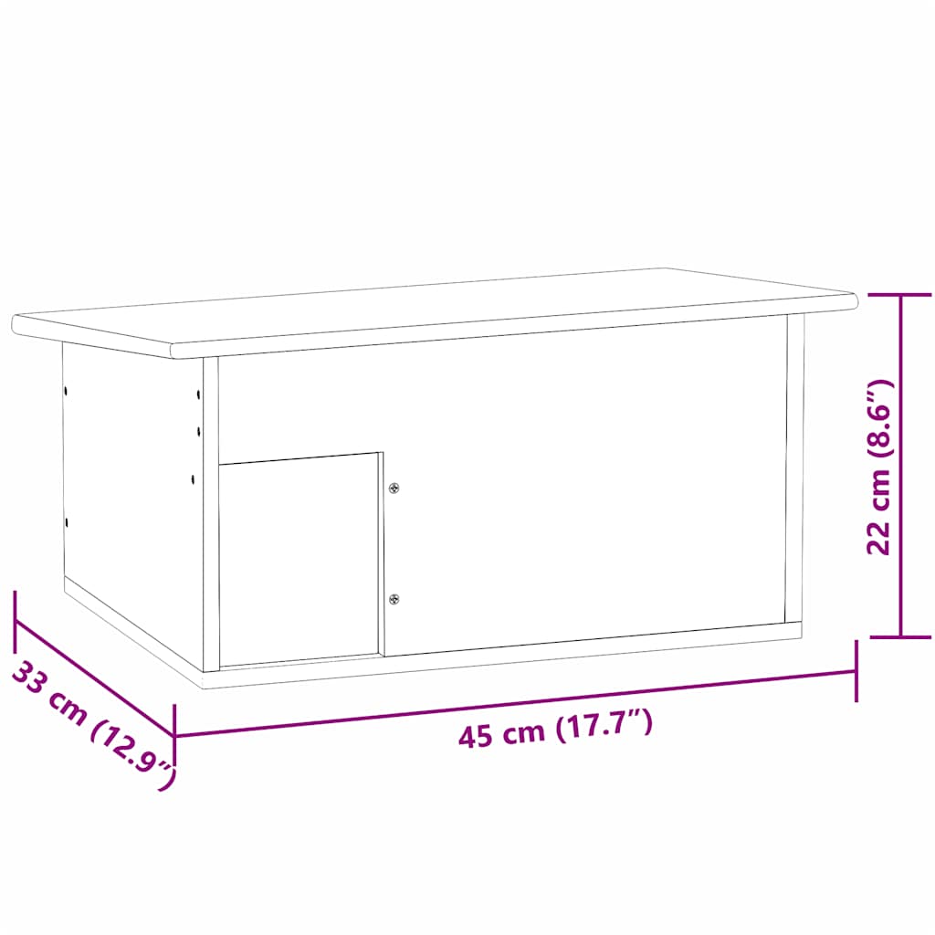 Domek pro ježka 45 x 33 x 22 cm dřevěný