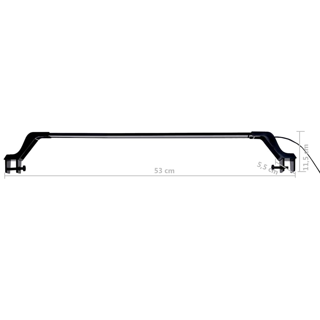 LED světlo do akvária se svorkami 55–70 cm modré a bílé