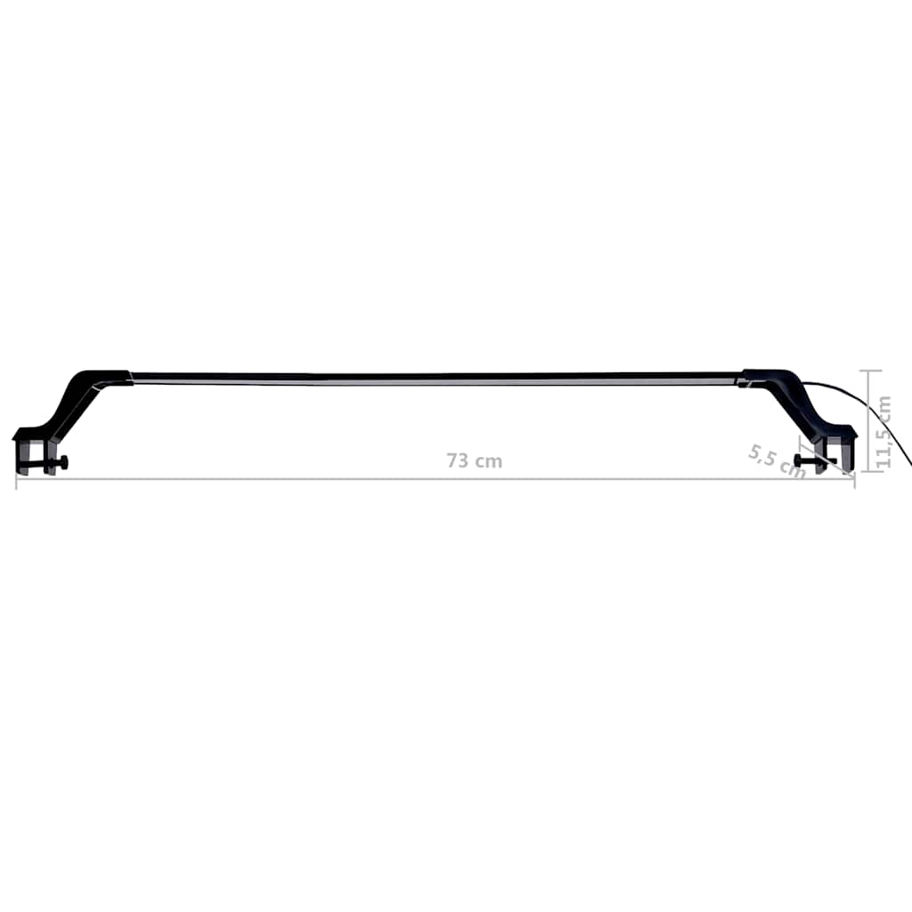 LED světlo do akvária se svorkami 75–90 cm modré a bílé