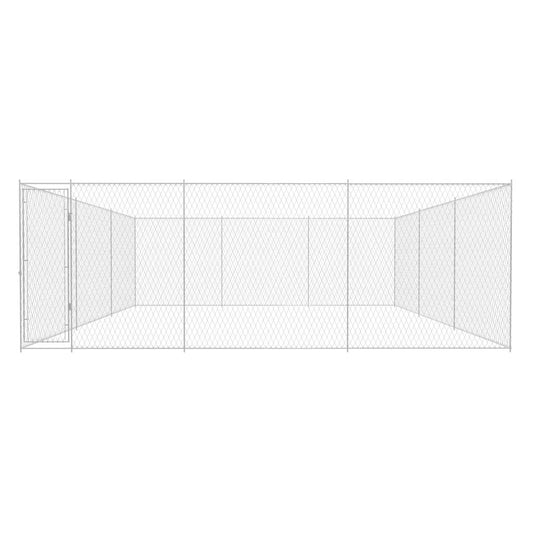 Venkovní psí kotec pozinkovaná ocel 570x570x185 cm