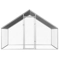 Načíst obrázek do prohlížeče galerie, Venkovní klec pro kuřata 2,75 x 2 x 1,92 m pozinkovaná ocel

