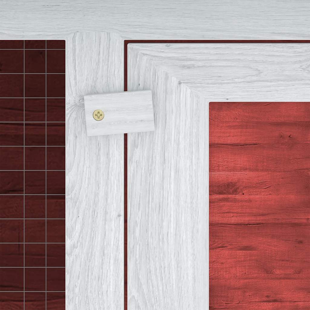 Králíkárna dvoupatrová červená dřevo