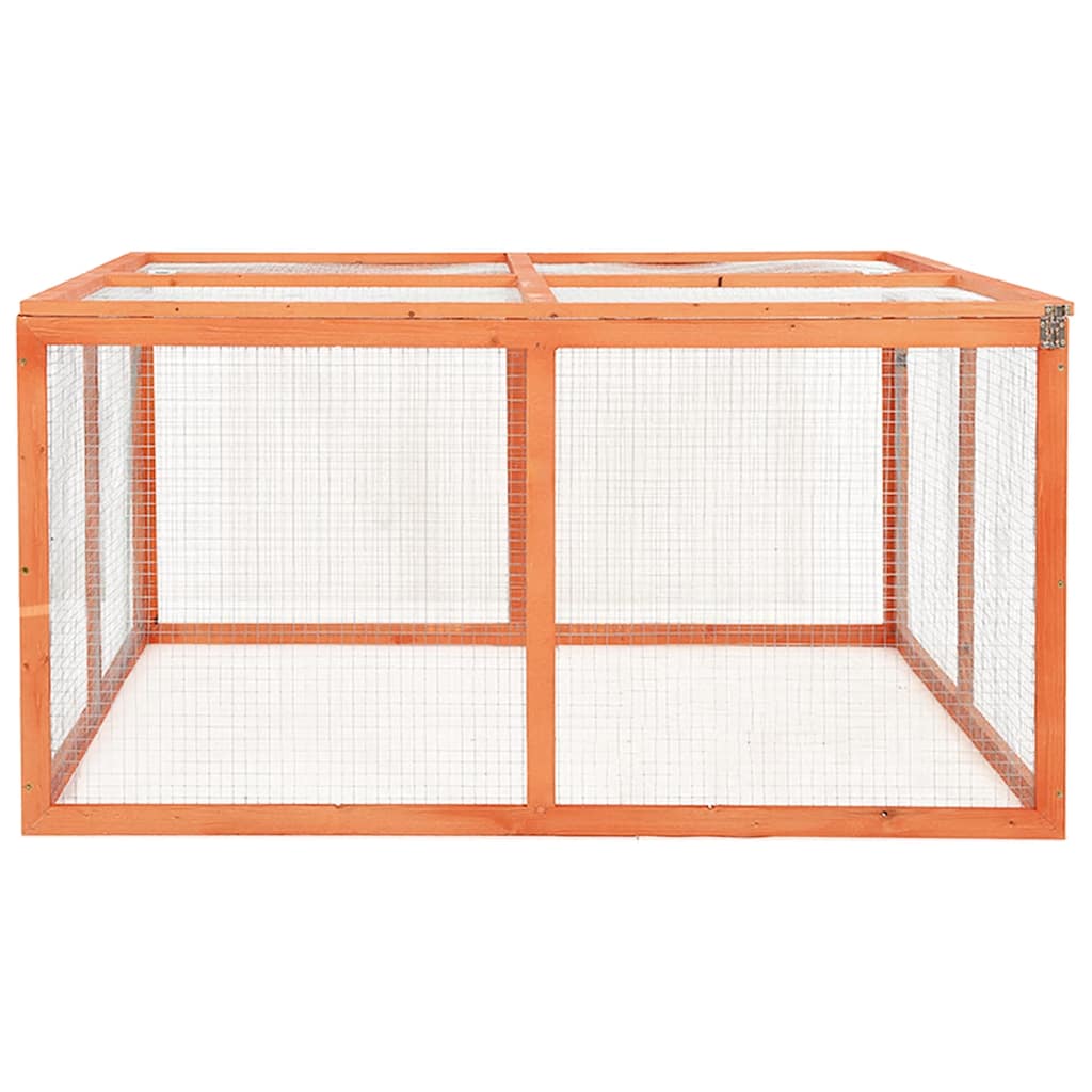 Králíkárna 124 x 120 x 60 cm masivní jedlové dřevo