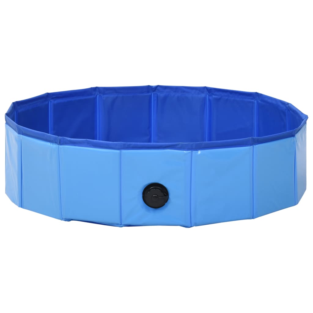 Skládací bazén pro psy modrý 80 x 20 cm PVC