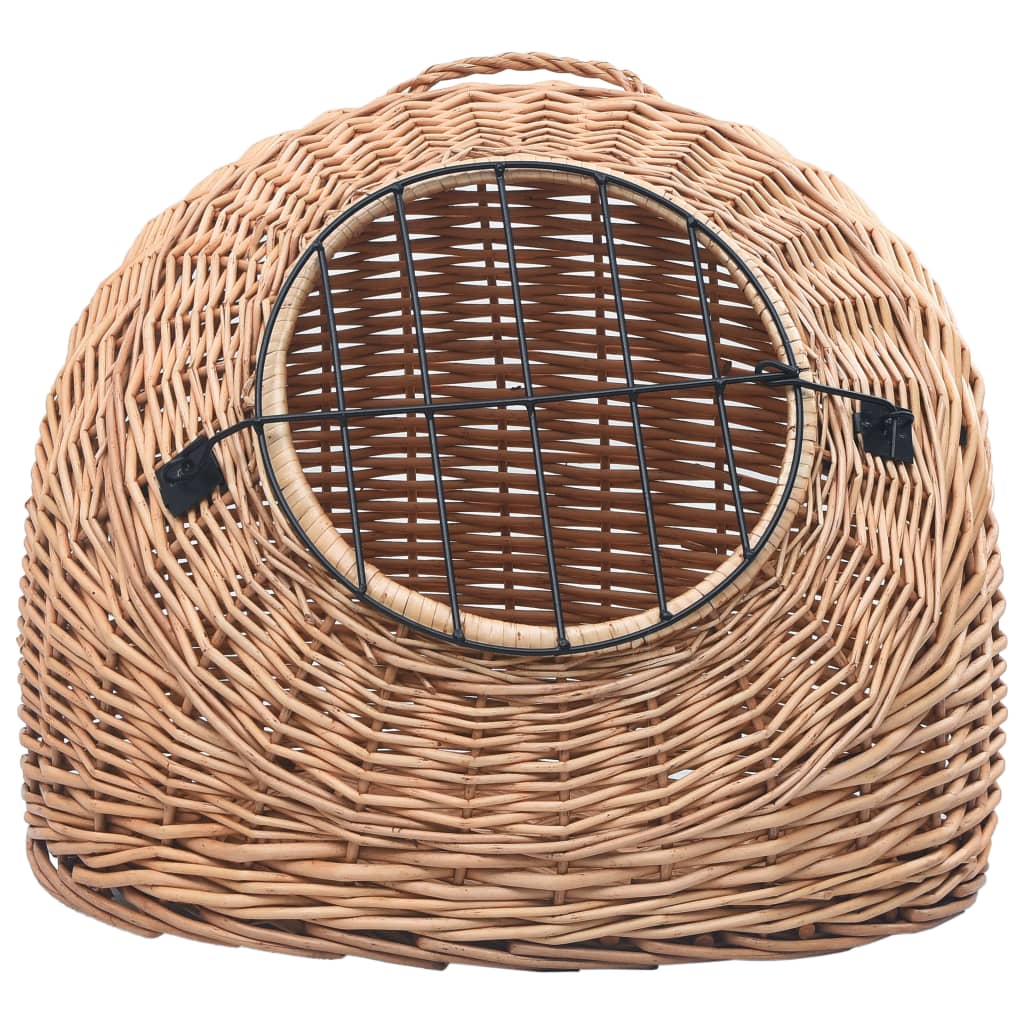 Přepravka pro kočku 60 x 45 x 45 cm přírodní vrba