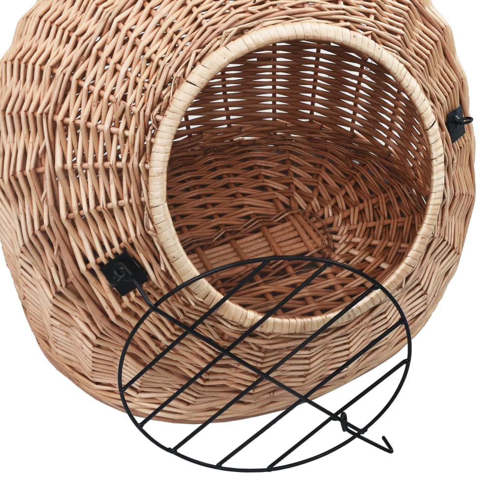 Přepravka pro kočku 60 x 45 x 45 cm přírodní vrba