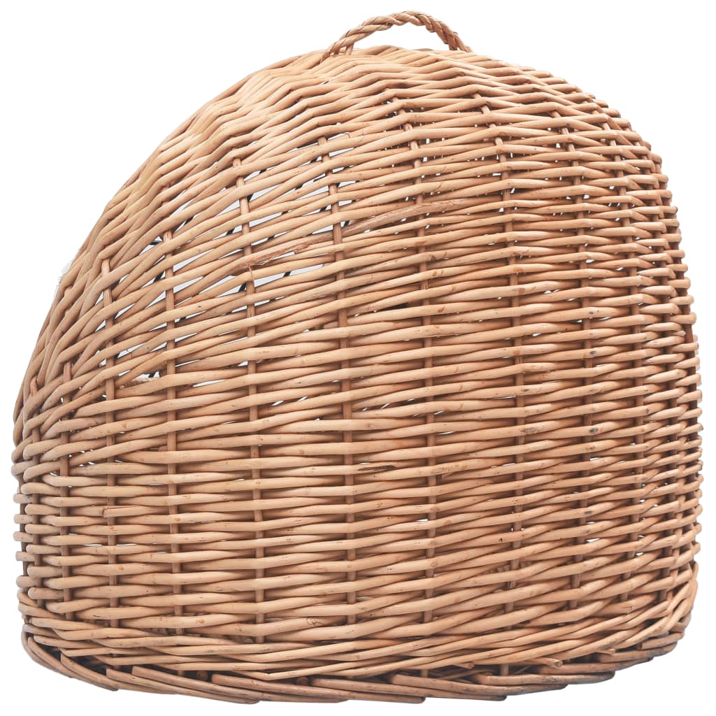 Přepravka pro kočku 60 x 45 x 45 cm přírodní vrba