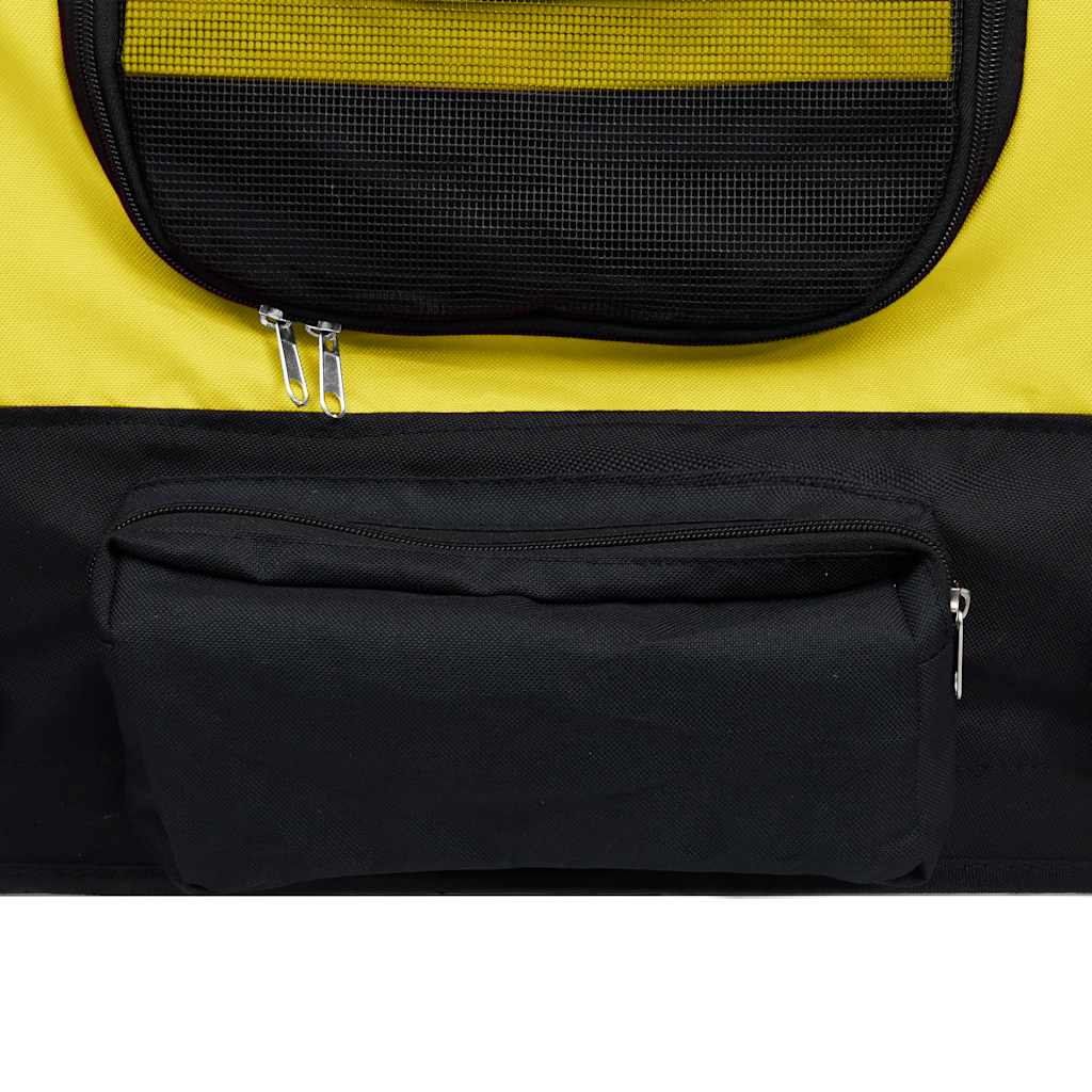 Vozík pro psa za kolo a na běhání 2 v 1 žlutý a černý