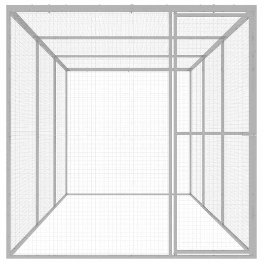 Klec pro kočky 4,5 x 1,5 x 1,5 m pozinkovaná ocel