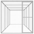 Načíst obrázek do prohlížeče galerie, Klec pro kočky 6 x 1,5 x 1,5 m pozinkovaná ocel
