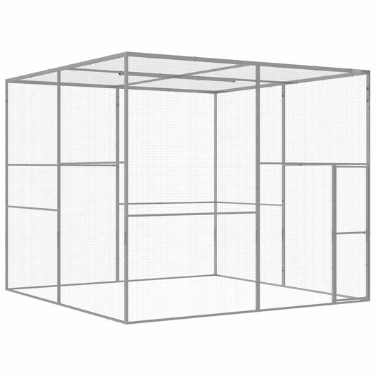 Klec pro kočky 3 x 3 x 2,5 m pozinkovaná ocel