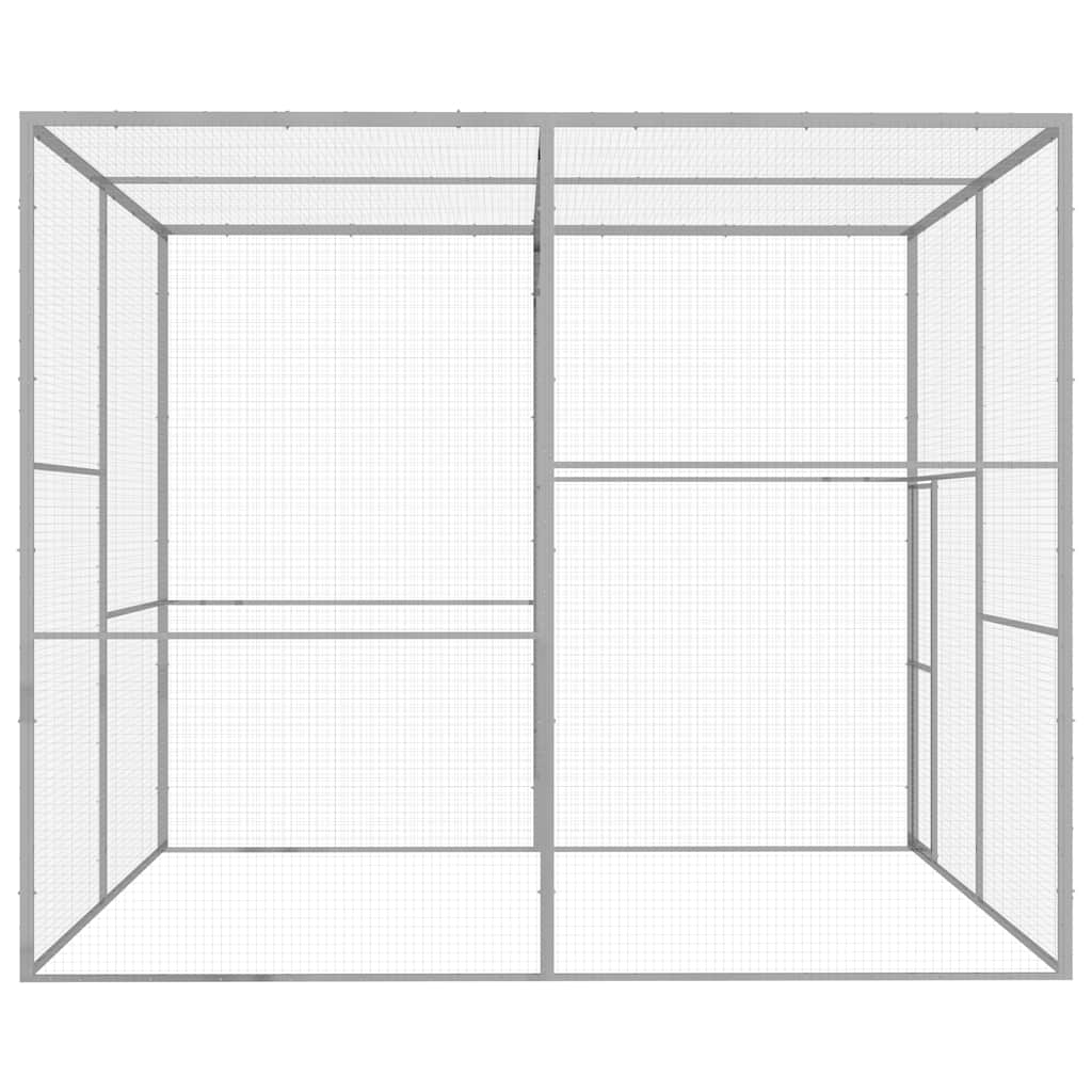 Klec pro kočky 3 x 3 x 2,5 m pozinkovaná ocel