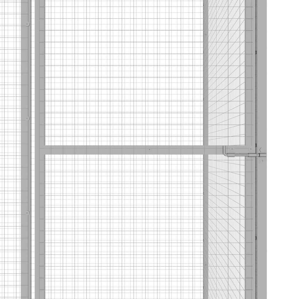 Klec pro kočky 3 x 3 x 2,5 m pozinkovaná ocel