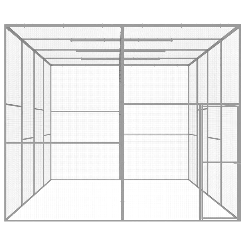 Klec pro kočky 6 x 3 x 2,5 m pozinkovaná ocel