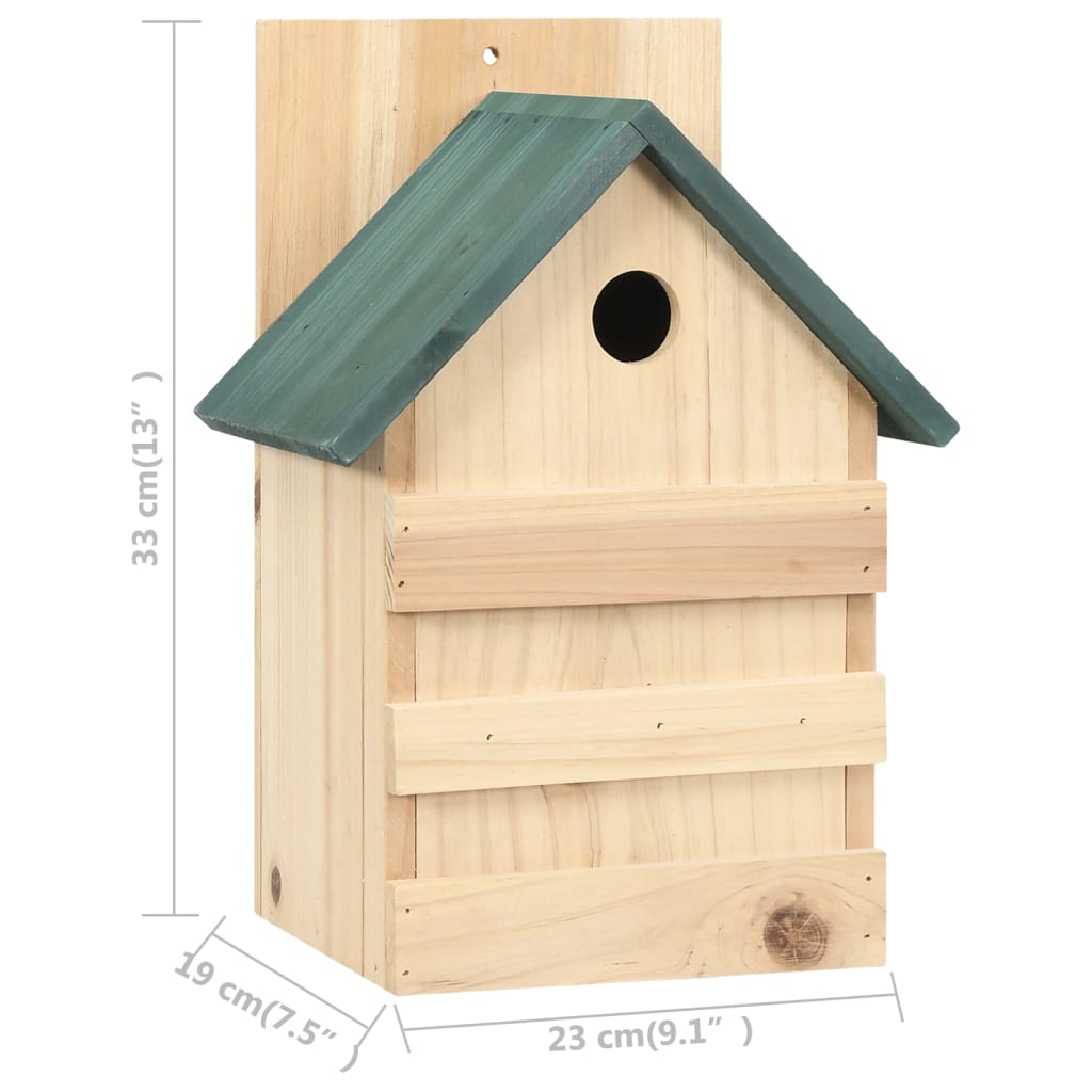 Ptačí budky 4 ks 23 x 19 x 33 cm jedlové dveře