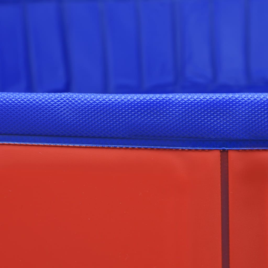 Skládací bazén pro psy červený 200 x 30 cm PVC