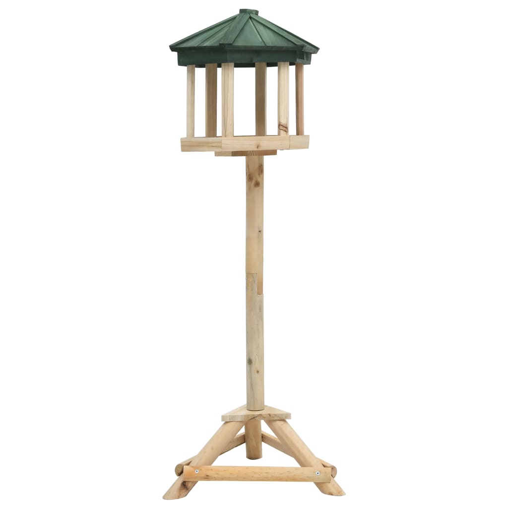 Stojanové krmítko pro ptáky masivní jedle 33 x 110 cm