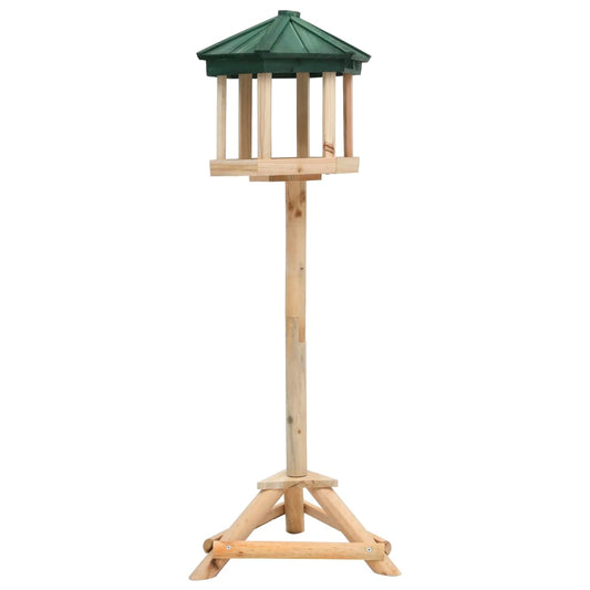 Stojanové krmítko pro ptáky masivní jedle 33 x 110 cm