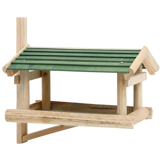 Krmítko pro ptáky masivní dřevo 35 x 29,5 x 21 cm