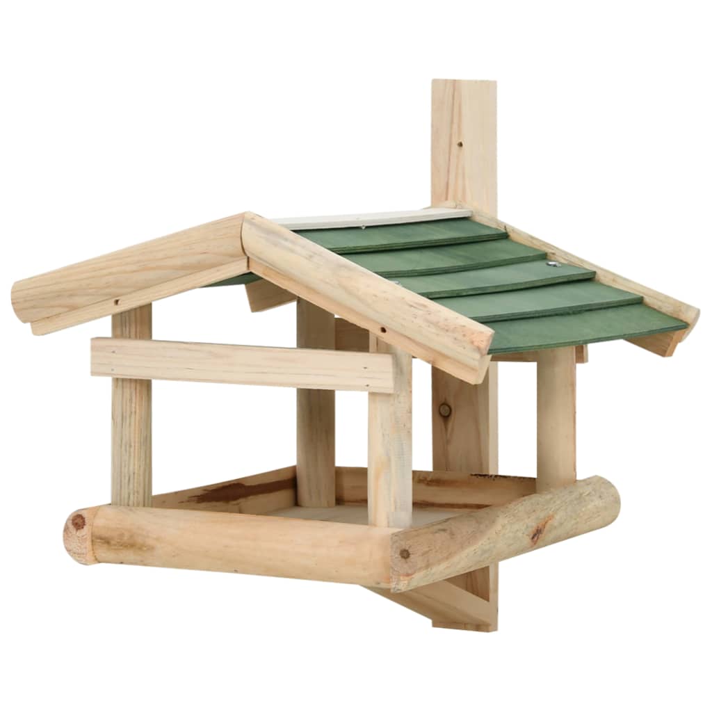 Krmítko pro ptáky masivní dřevo 35 x 29,5 x 21 cm