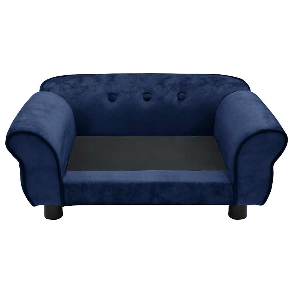 Pohovka pro psy modrá 72 x 45 x 30 cm plyš