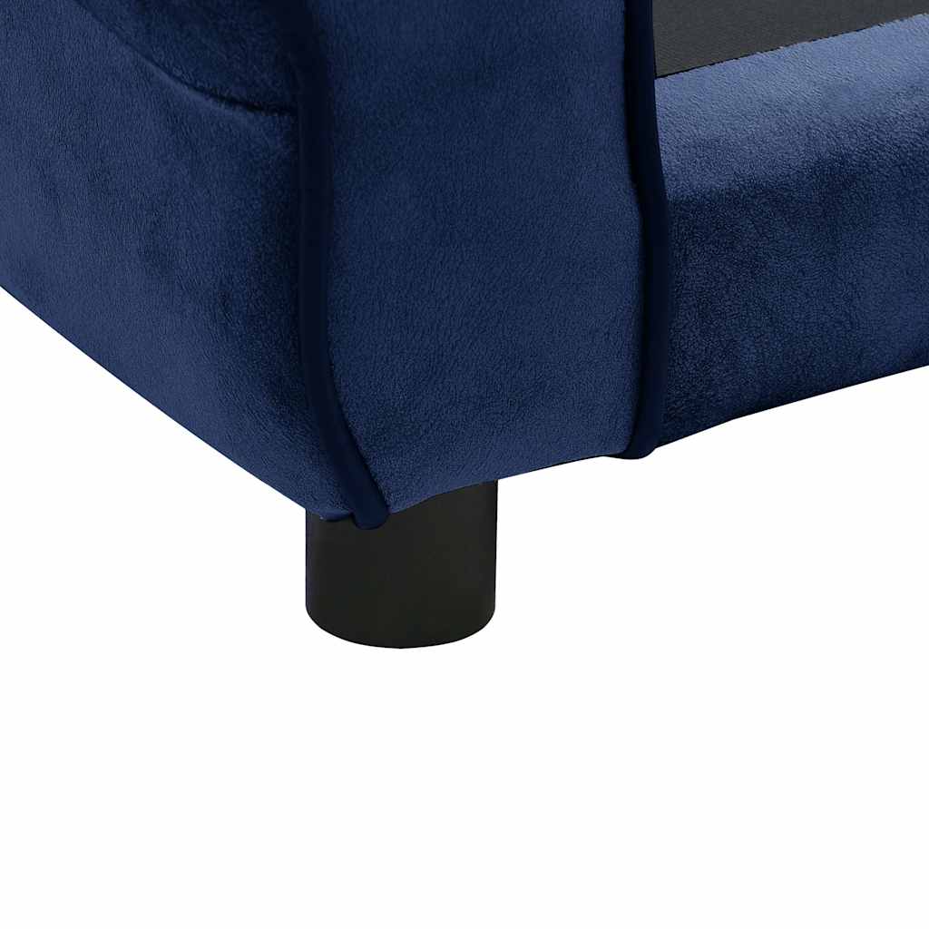 Pohovka pro psy modrá 72 x 45 x 30 cm plyš