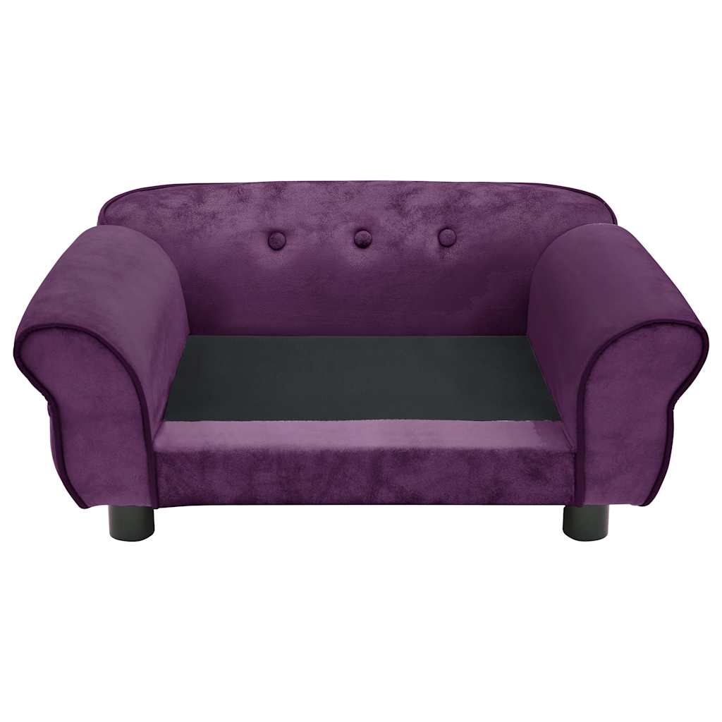 Pohovka pro psy vínová 72 x 45 x 30 cm plyš