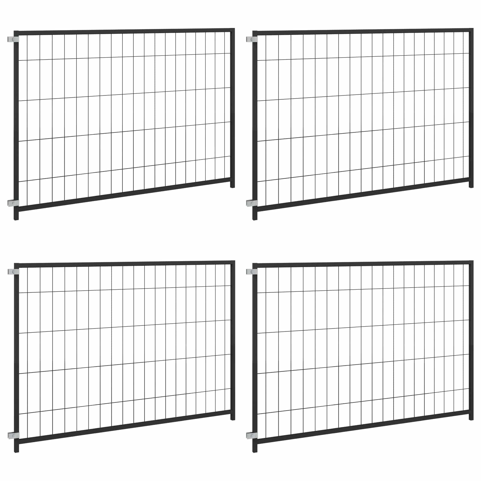 Klec pro zvířata bez dveří Černá 300 x 100 x 70 cm Ocel