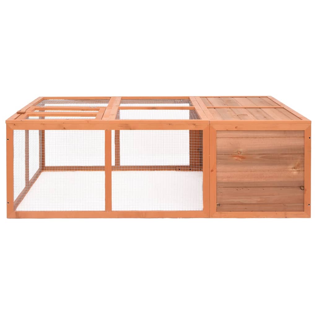 Zahradní klec pro zvířata 150 x 100 x 50 cm masivní jedle