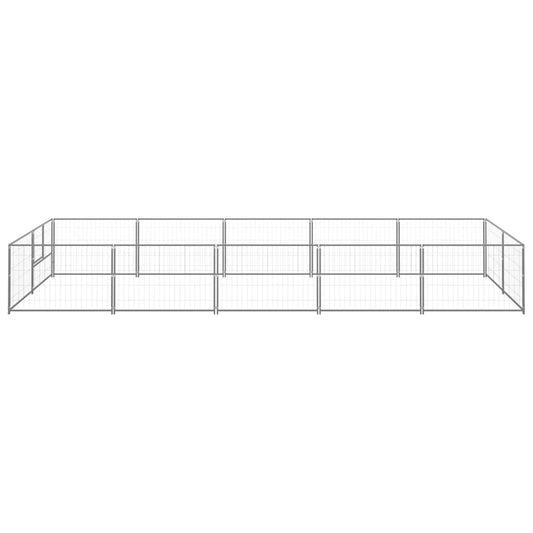 Psí kotec stříbrný 10 m² ocel